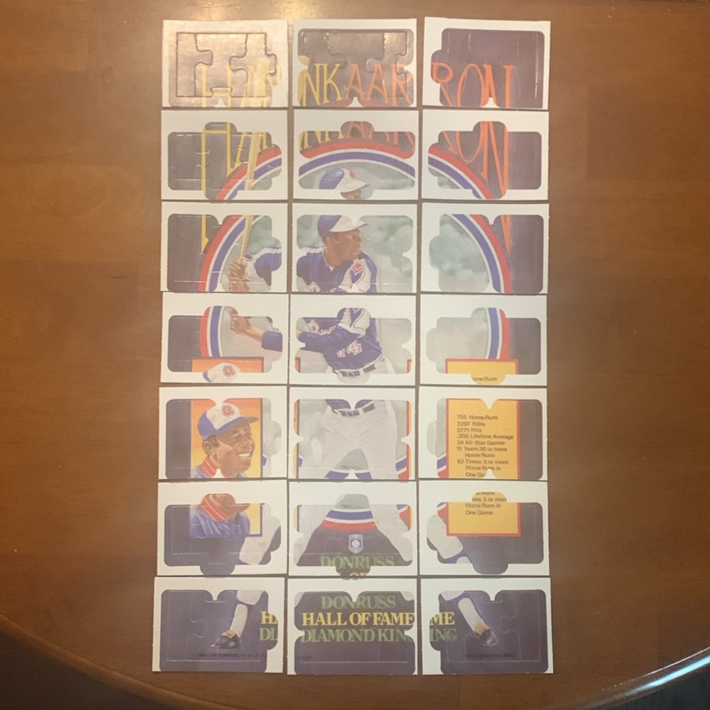 Roberto Clemente and Hank Aaron Donruss - Leaf Puzzles - Picture 2 of 2